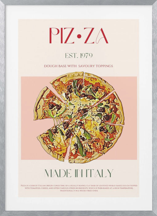 Pizza Framed Art Modern Wall Decor