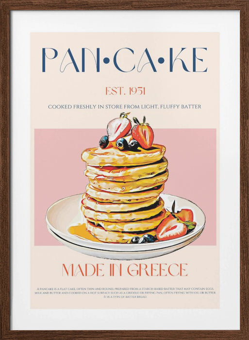 Pancake Framed Art Modern Wall Decor