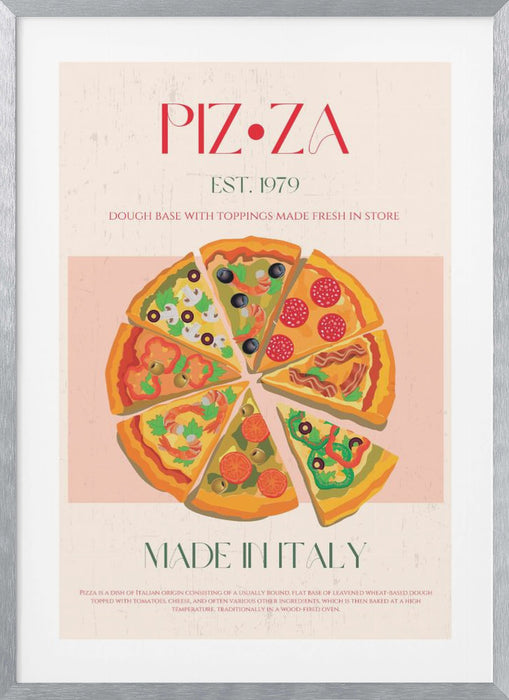 Pizza Framed Art Modern Wall Decor