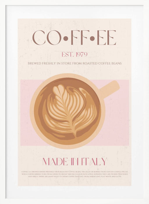 Coffee Framed Art Modern Wall Decor