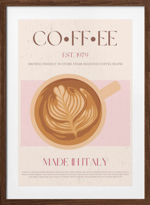 Coffee Framed Art Modern Wall Decor