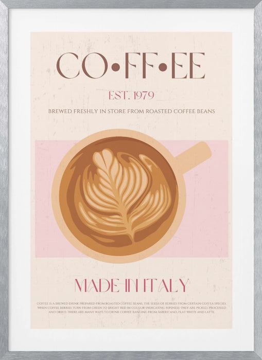 Coffee Framed Art Modern Wall Decor