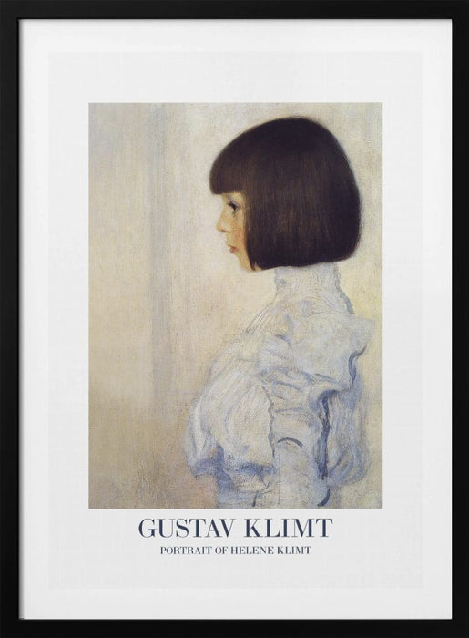 Portrait of Helene Klimt (1898) Poster Framed Art Wall Decor