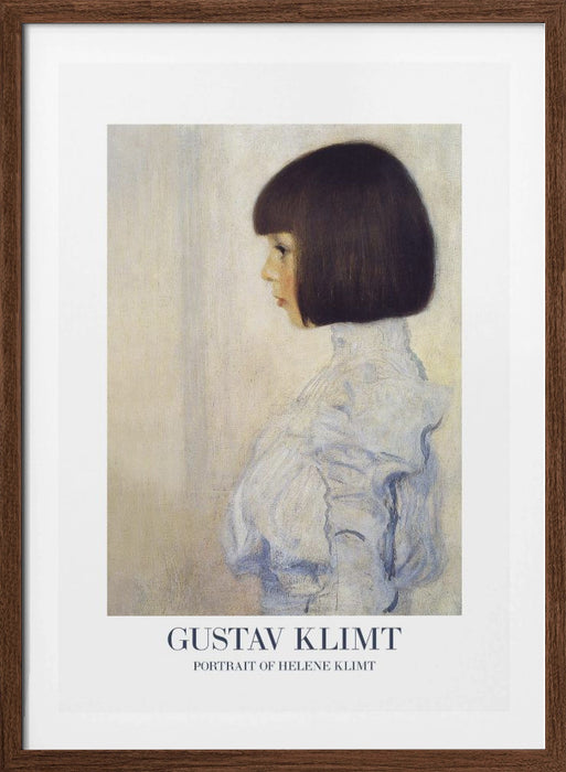 Portrait of Helene Klimt (1898) Poster Framed Art Wall Decor