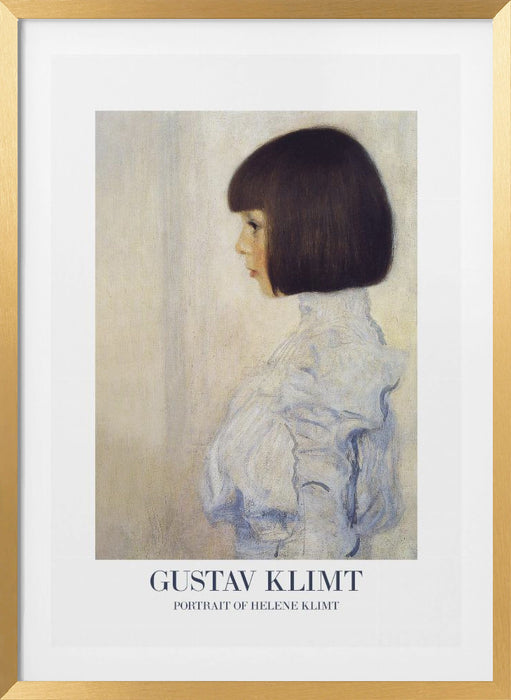 Portrait of Helene Klimt (1898) Poster Framed Art Wall Decor