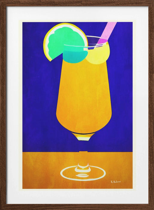 Pina Colada Framed Art Wall Decor