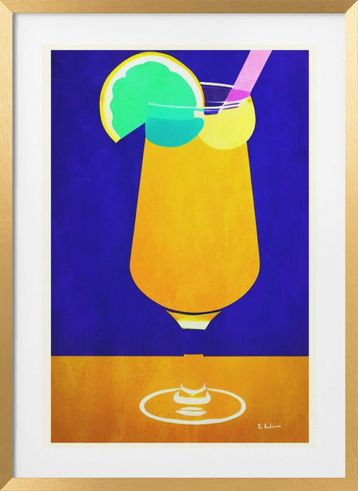 Pina Colada Framed Art Wall Decor