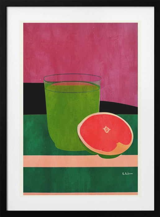 Pink, Little Grapefruit Framed Art Wall Decor