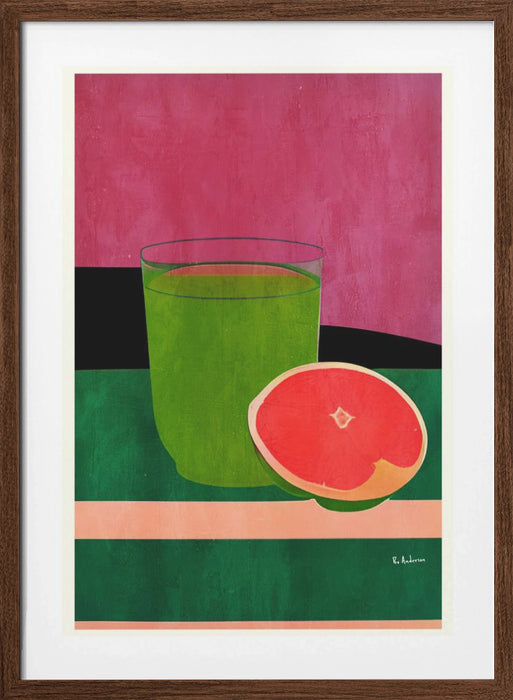 Pink, Little Grapefruit Framed Art Wall Decor