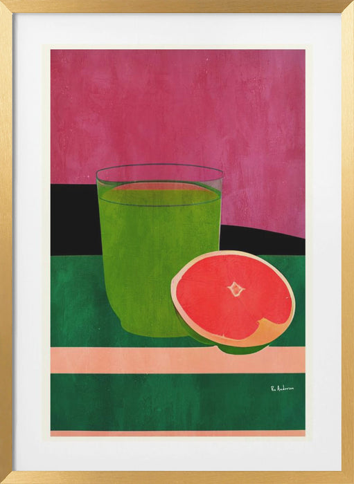 Pink, Little Grapefruit Framed Art Wall Decor