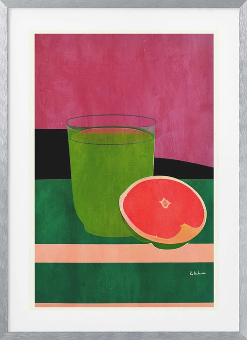 Pink, Little Grapefruit Framed Art Wall Decor