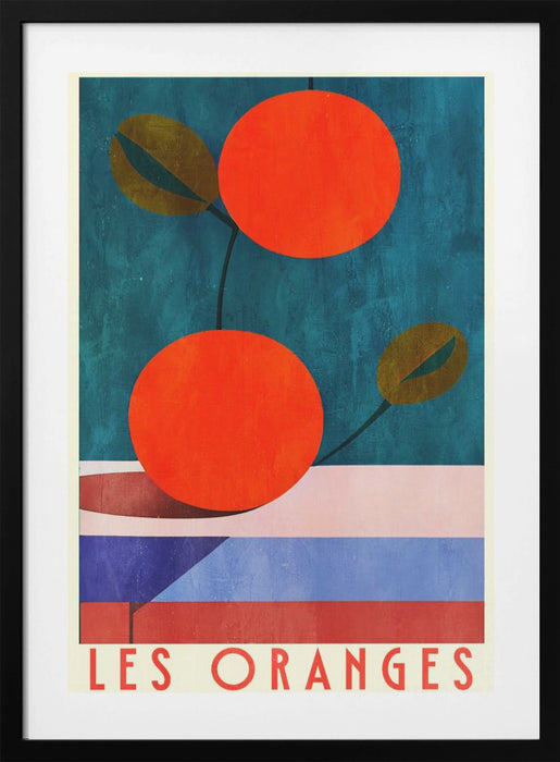 Les Oranges Framed Art Modern Wall Decor