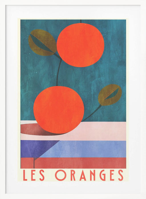 Les Oranges Framed Art Modern Wall Decor