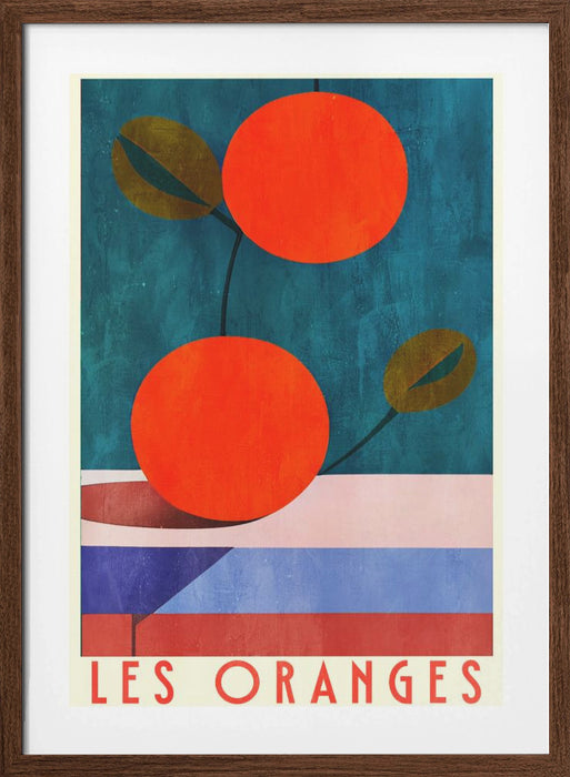 Les Oranges Framed Art Modern Wall Decor