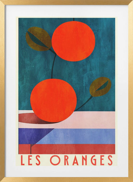 Les Oranges Framed Art Modern Wall Decor