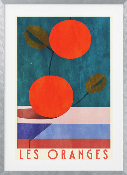 Les Oranges Framed Art Modern Wall Decor