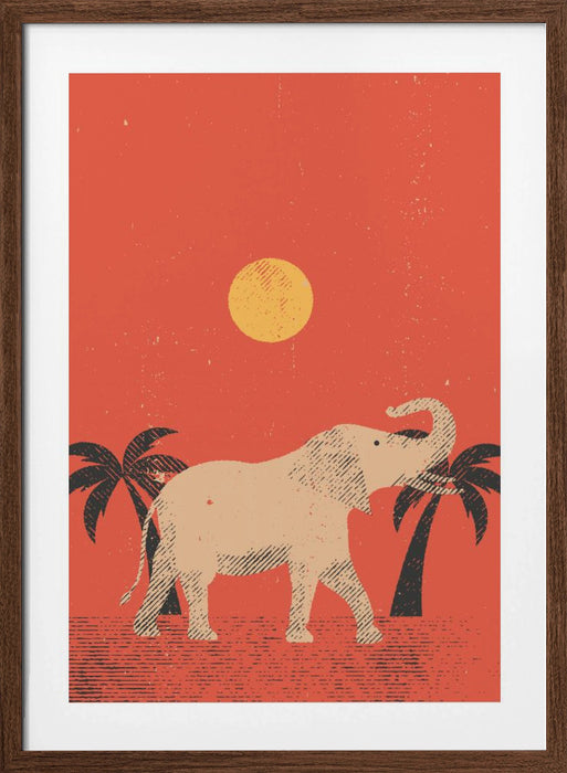 Elephant Framed Art Wall Decor