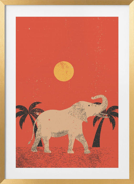 Elephant Framed Art Wall Decor