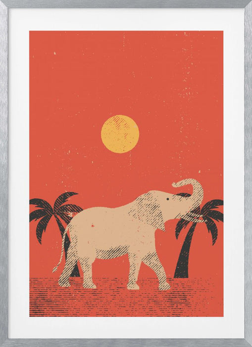 Elephant Framed Art Wall Decor