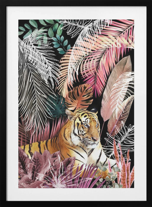 Jungle Tiger 01 Framed Art Modern Wall Decor