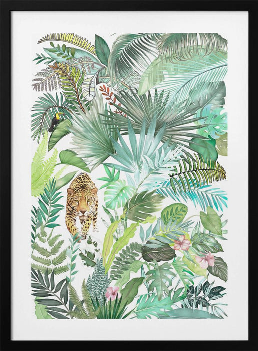 Jungle Leopard 03 Framed Art Modern Wall Decor