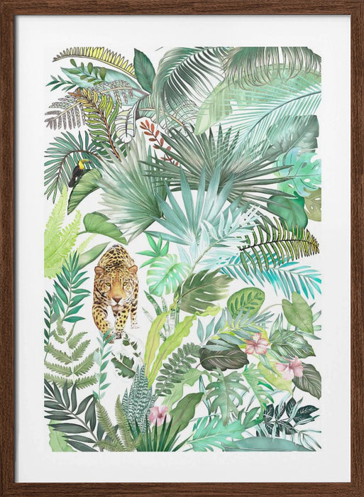 Jungle Leopard 03 Framed Art Modern Wall Decor