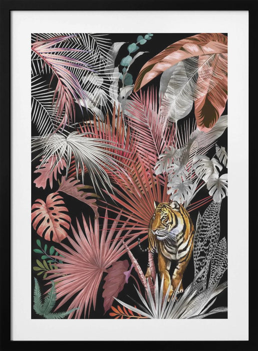 Jungle Tiger 02 Framed Art Modern Wall Decor