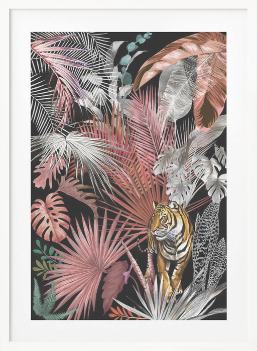 Jungle Tiger 02 Framed Art Modern Wall Decor