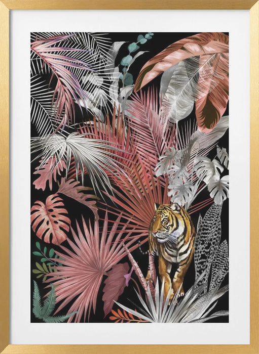 Jungle Tiger 02 Framed Art Modern Wall Decor