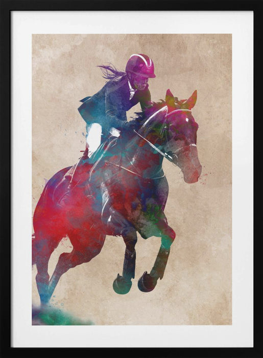 Horse Rider Framed Art Wall Decor