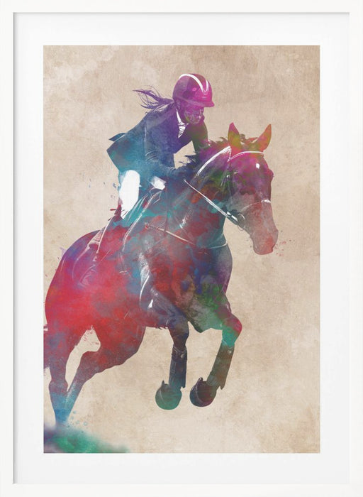 Horse Rider Framed Art Wall Decor