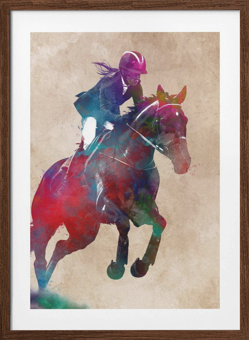 Horse Rider Framed Art Wall Decor