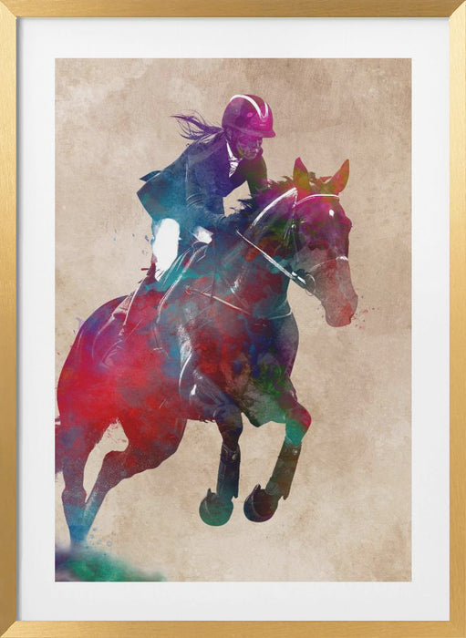 Horse Rider Framed Art Wall Decor