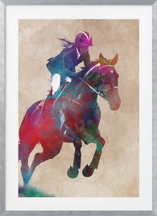 Horse Rider Framed Art Wall Decor