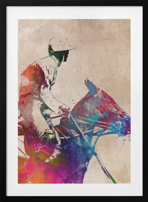 Horse Riding Sport Art (1) Framed Art Wall Decor