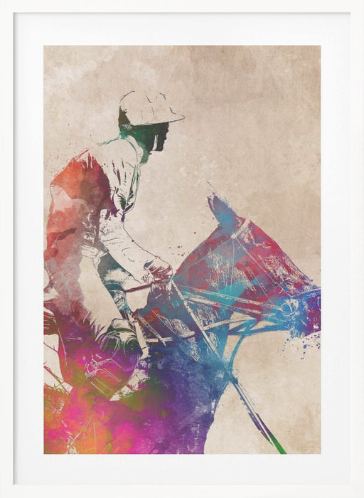 Horse Riding Sport Art (1) Framed Art Wall Decor