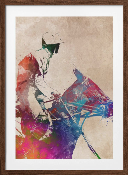 Horse Riding Sport Art (1) Framed Art Wall Decor