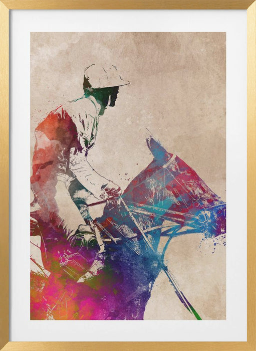 Horse Riding Sport Art (1) Framed Art Wall Decor