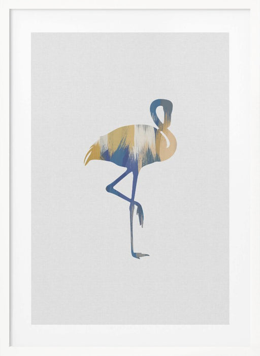 Blue & Yellow Flamingo Framed Art Wall Decor