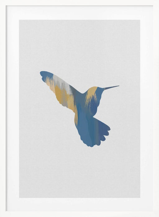 Blue & Yellow Hummingbird Ii Framed Art Wall Decor