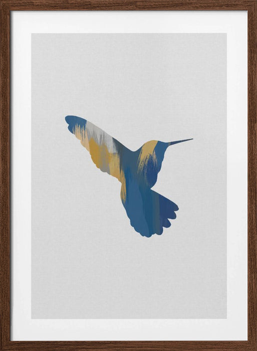 Blue & Yellow Hummingbird Ii Framed Art Wall Decor