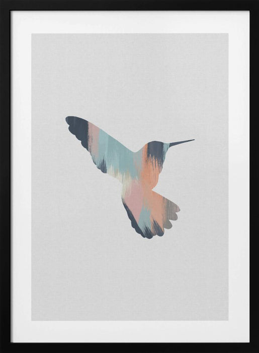 Pastel Hummingbird Ii Framed Art Wall Decor