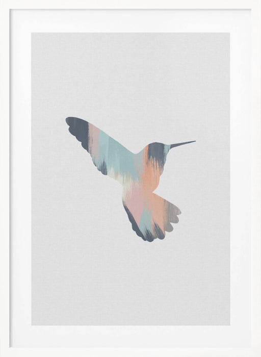 Pastel Hummingbird Ii Framed Art Wall Decor