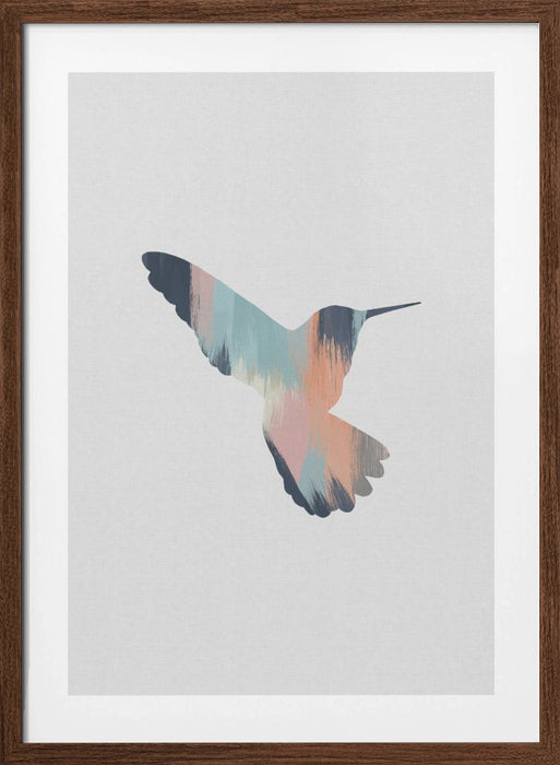 Pastel Hummingbird Ii Framed Art Wall Decor