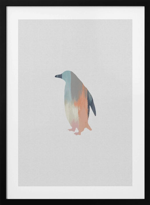 Pastel Penguin Framed Art Wall Decor