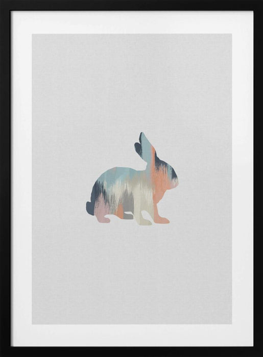 Pastel Rabbit Framed Art Wall Decor