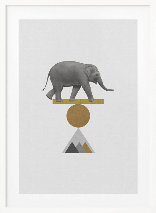 Tribal Elephant Framed Art Wall Decor