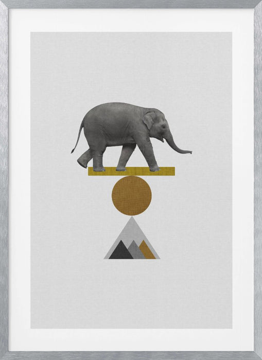 Tribal Elephant Framed Art Wall Decor