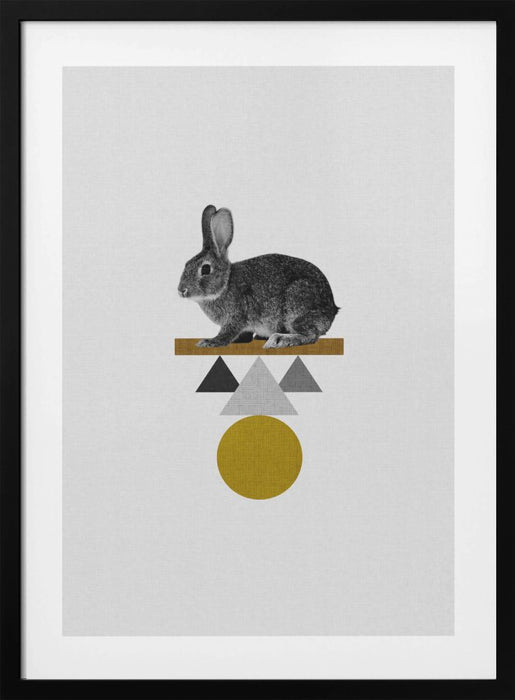 Tribal Rabbit Framed Art Wall Decor