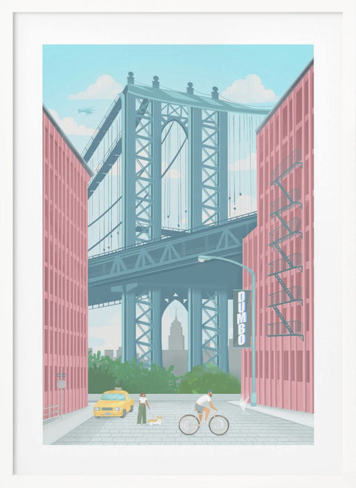 Dumbo, New York Framed Art Modern Wall Decor